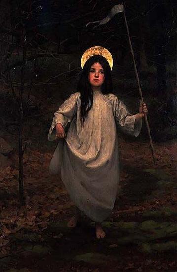 Thomas Cooper Gotch The Flag Sweden oil painting art